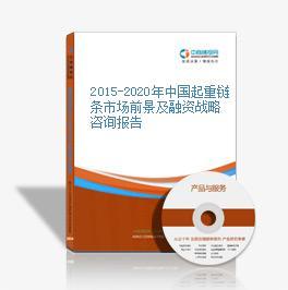 2016-2020年中國(guó)起重鏈條市場(chǎng)前景及投資機(jī)會(huì)研究